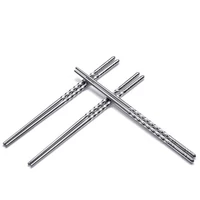 1 pairs of metal chopsticks household high temperature sterilizable non slip stainless steel chopsticks set kitchen accessories