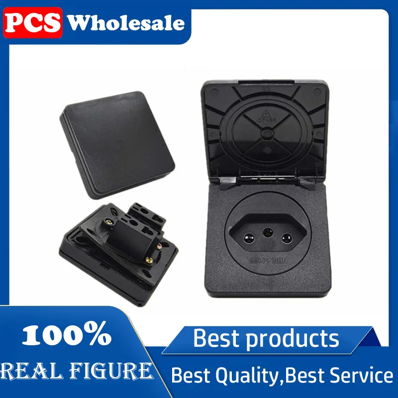 Бразильская Водонепроницаемая лабораторная розетка IP54 с защитой от дождя 10 А 20 А 250 В NBR14136 с крышкой