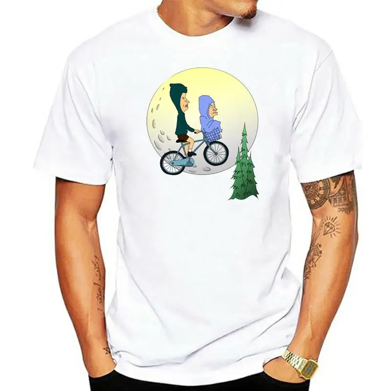 

Beavis and ButtHead Tarantino Pulp Fiction DIY men short sleeve T-shirt cotton Round collar