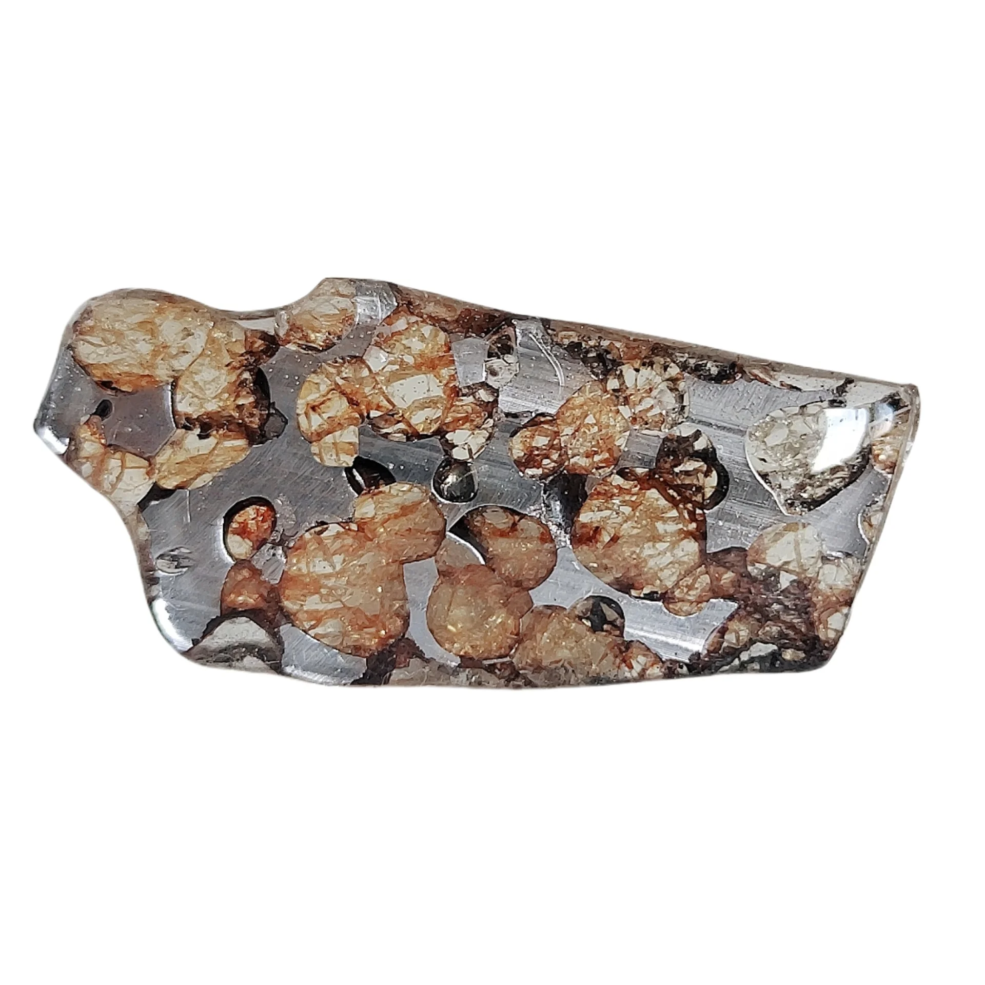 5 1 г Seymchan Pallasite ломтики оливкового метеорита образец натурального нарезанная
