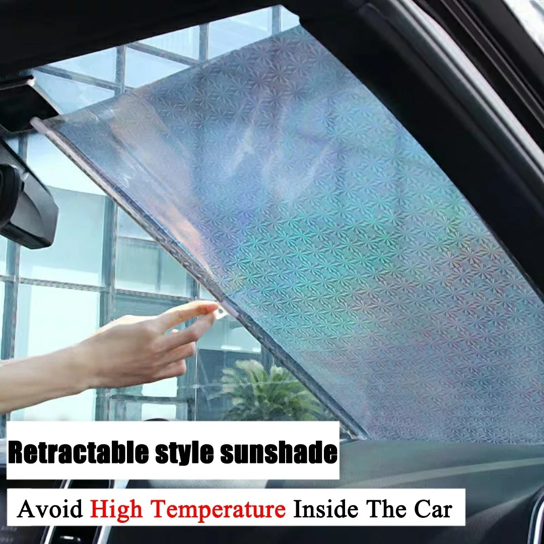 

Car Automatic Retractable Sunshade Sun Block Shutter Side Window Block Sun Shade Car Telescopic Curtain Wholesale Quick delivery