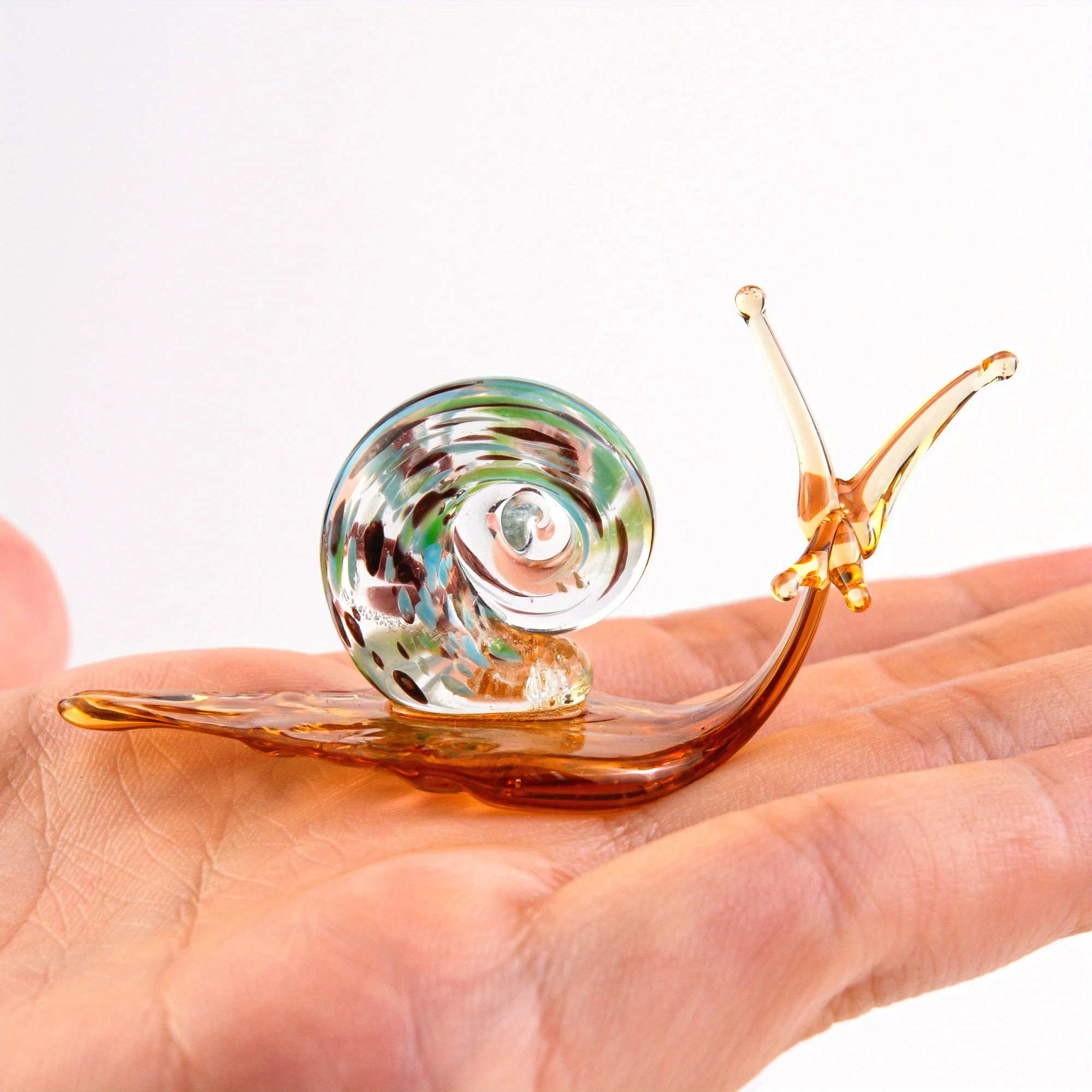 Стеклянная фигурка улитки KANGMING