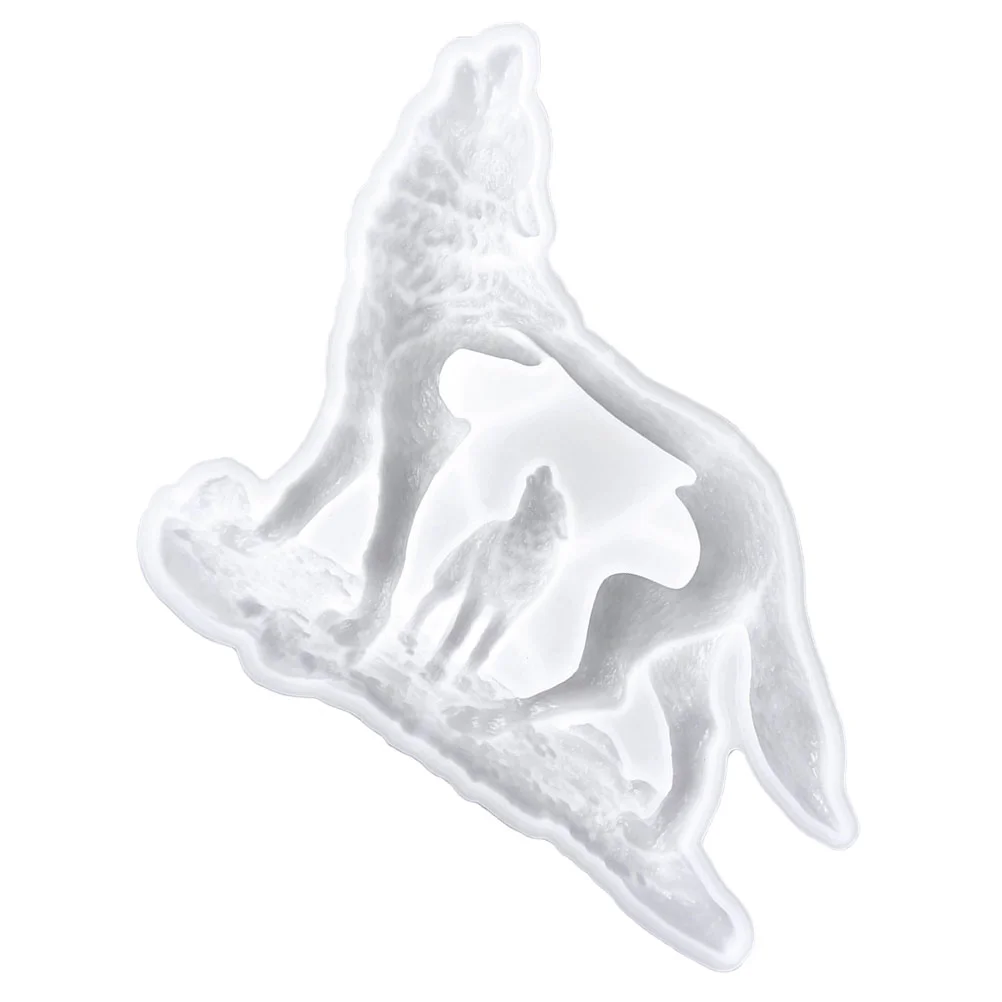 

Epoxy Resin Mold DIY Silicone Crafts Wolf Three-dimensional Casting Wolf-shaped Silica Gel Decorative