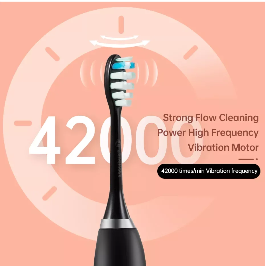 Toothbrush Wireless Charging for Adult IPX7 Waterproof Replacement Heads Whitening Teeth Timer Smart Brush enlarge