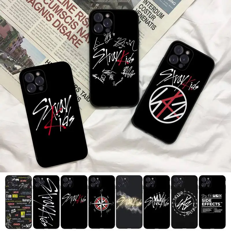 

Korean group Stray Kids Skz Phone Case For iPhone 8 7 6 6S Plus X SE 2020 XR XS 14 11 12 13 Mini Pro Max Mobile Case