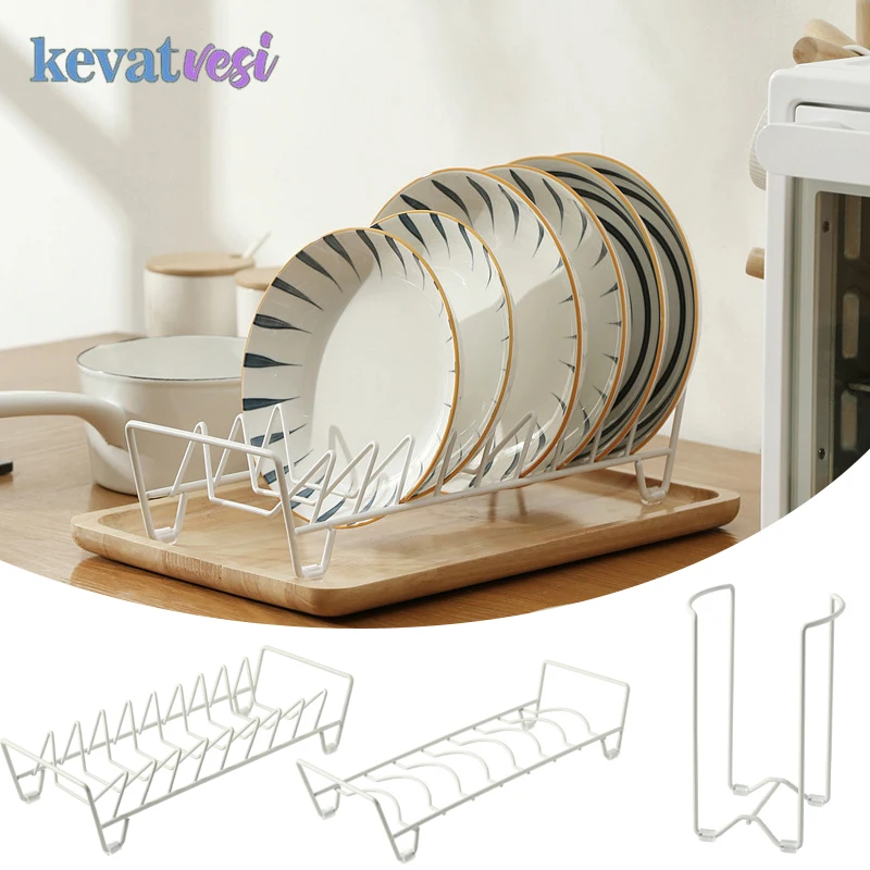 

Kitchen Dish Rack Stand Bowl Plate Storage Rack Dish Drainer Storage Holder Cooking Dish Tray Rack Kitchen Organizer Metal Shelf