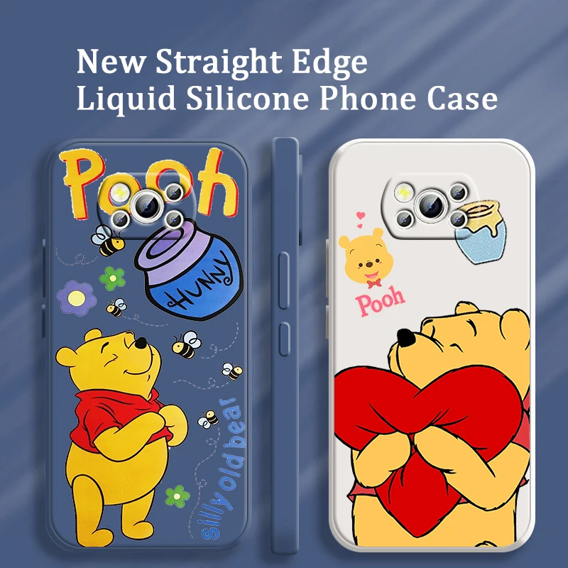 

Liquid Rope Cover Winnie the Pooh Disney Art Phone Case For Xiaomi Mi Poco X4 X3 C40 C31 C3 M4 M3 F4 F3 GT Pro NFC 5G Armour