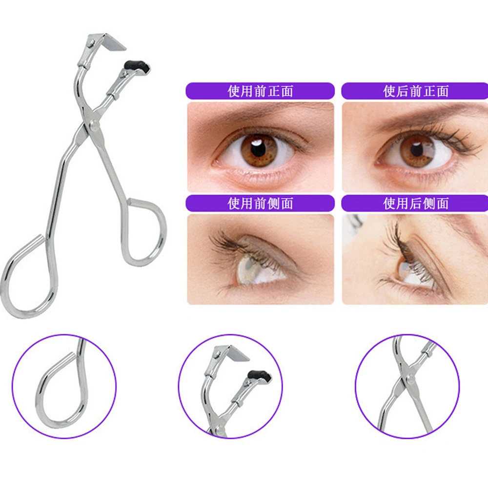 

Stainless Steel Eyelash Curler Natural Curling Cosmetic Clip Eye Lash Curling Applicator Professional Eyelash Curler Makeup Tool