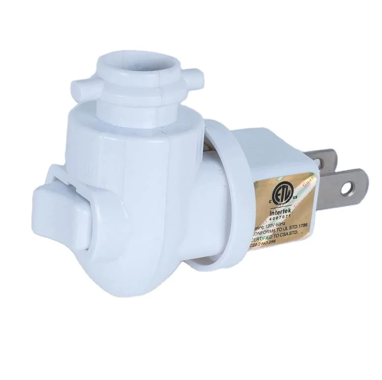 070 ETL Утвержденная американская розетка для ночной лампы, вращающийся держатель лампы с 5 Вт, 7 Вт или 15 Вт 110 в 120 в 070 ETL Утвержденная американская розетка для ночной лампы, вращающийся держатель лампы с 5 Вт, 7 Вт или 15 Вт 110 в 120 в