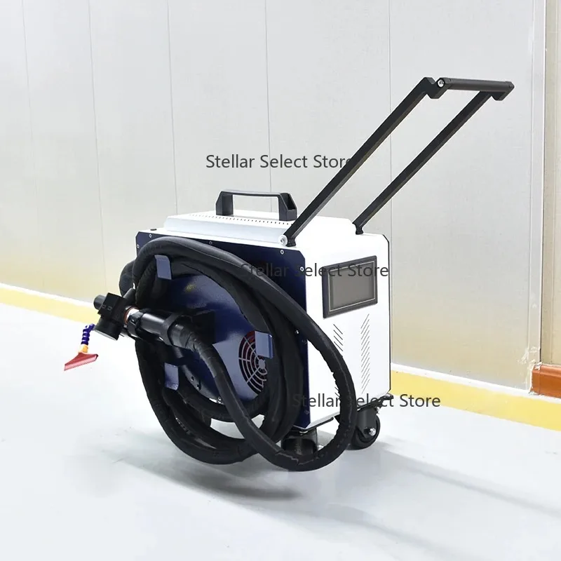 Фото LME Laser Отличная прямая продажа с фабрики Ручная волоконная лазерная чистящая машина для очистки дерева, камня, металла №2