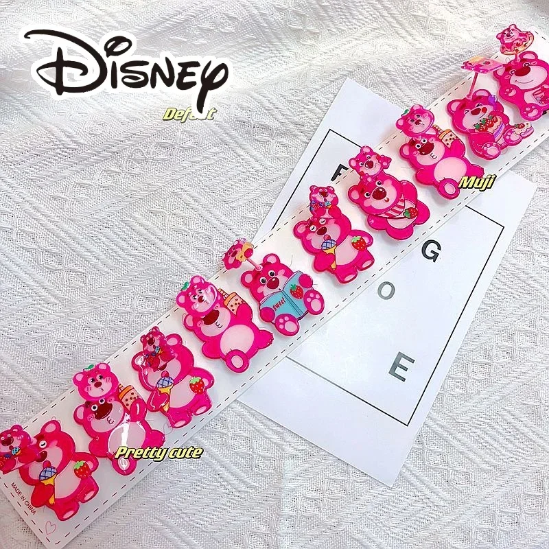 

Hot Disney Cartoon Children's Hair Clips Lotso Cute Hairpin Doll Accessories Hair Accessories Spring Toys Children Birthday Gift