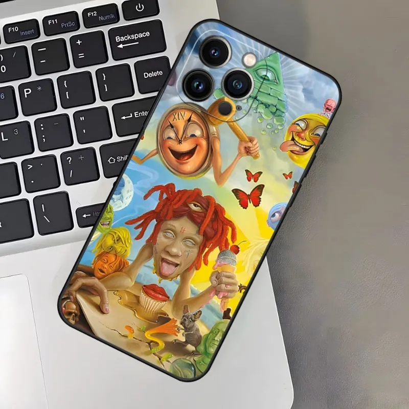 Фото T-Trippie-Rapper-Redds чехол для телефона Iphone 14 Pro Max 13 Mini 11 12 Xr X Xs и для M20 M31 M14 M10 S23 Pro Plus задняя крышка №4