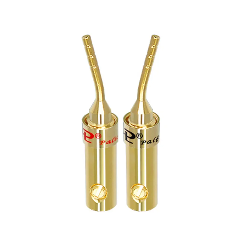 

2 шт. разъёмы бананы 4 мм медные золотистые