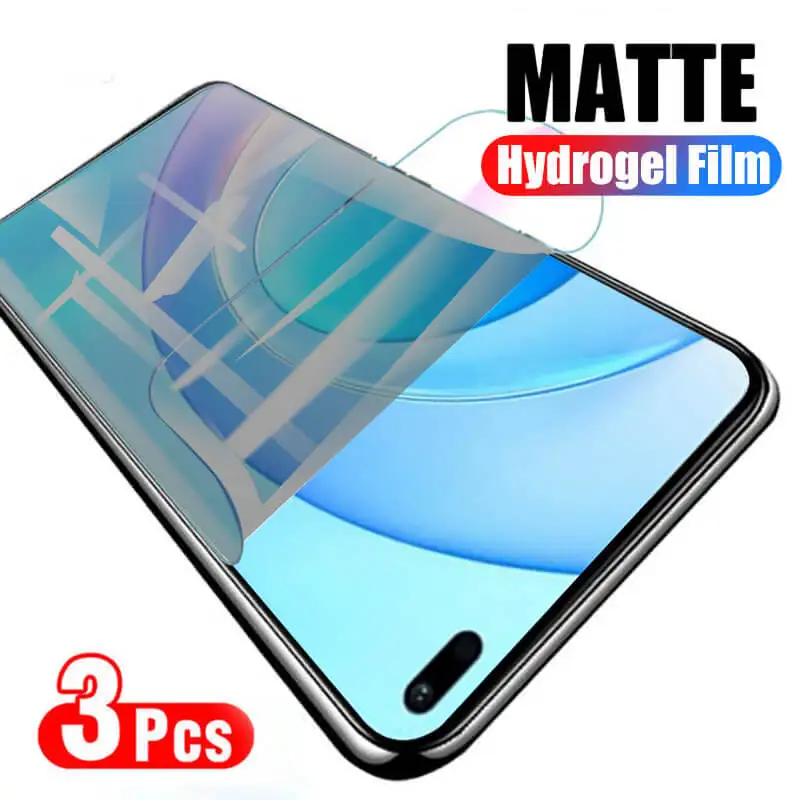 3 шт матовые для Huawei Honor 50 Lite защитные стеклянные гидрогелевые пленки 3D Nova 8i