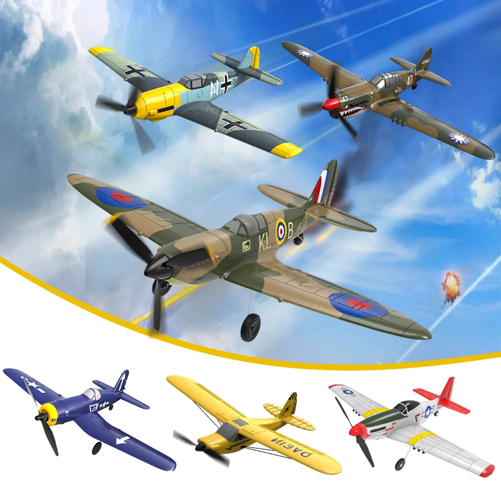 

Volantex RC Plane EPP 400mm P51D Mustang /F4U Corsair 4-Ch 2.4G 6-Axis RTF Airplane with Xpilot Stabilizer RC Plane