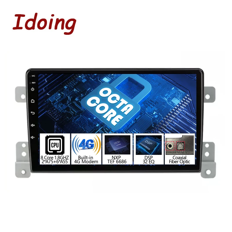 Idoing 9 &quotAndroid 10 радио головное устройство для Suzuki Grand Vitara 3 2005-2012 Автомобильный