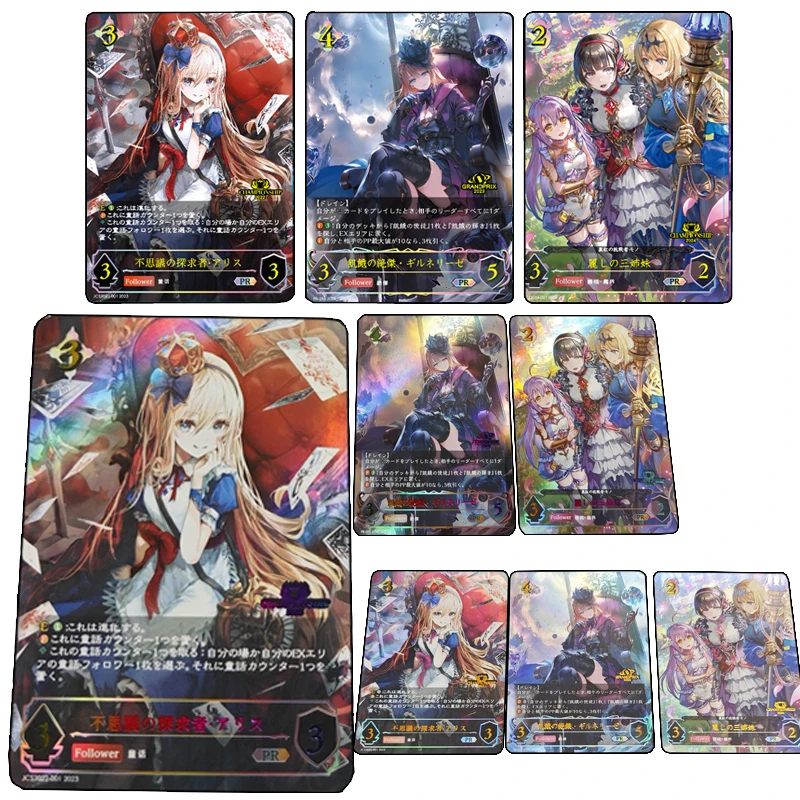 3 шт./набор бронзирующие радужные карты с надписью Kariza Felix Irisu