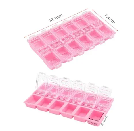 Ящик для хранения украшений ногтей Delysia King с сеткой