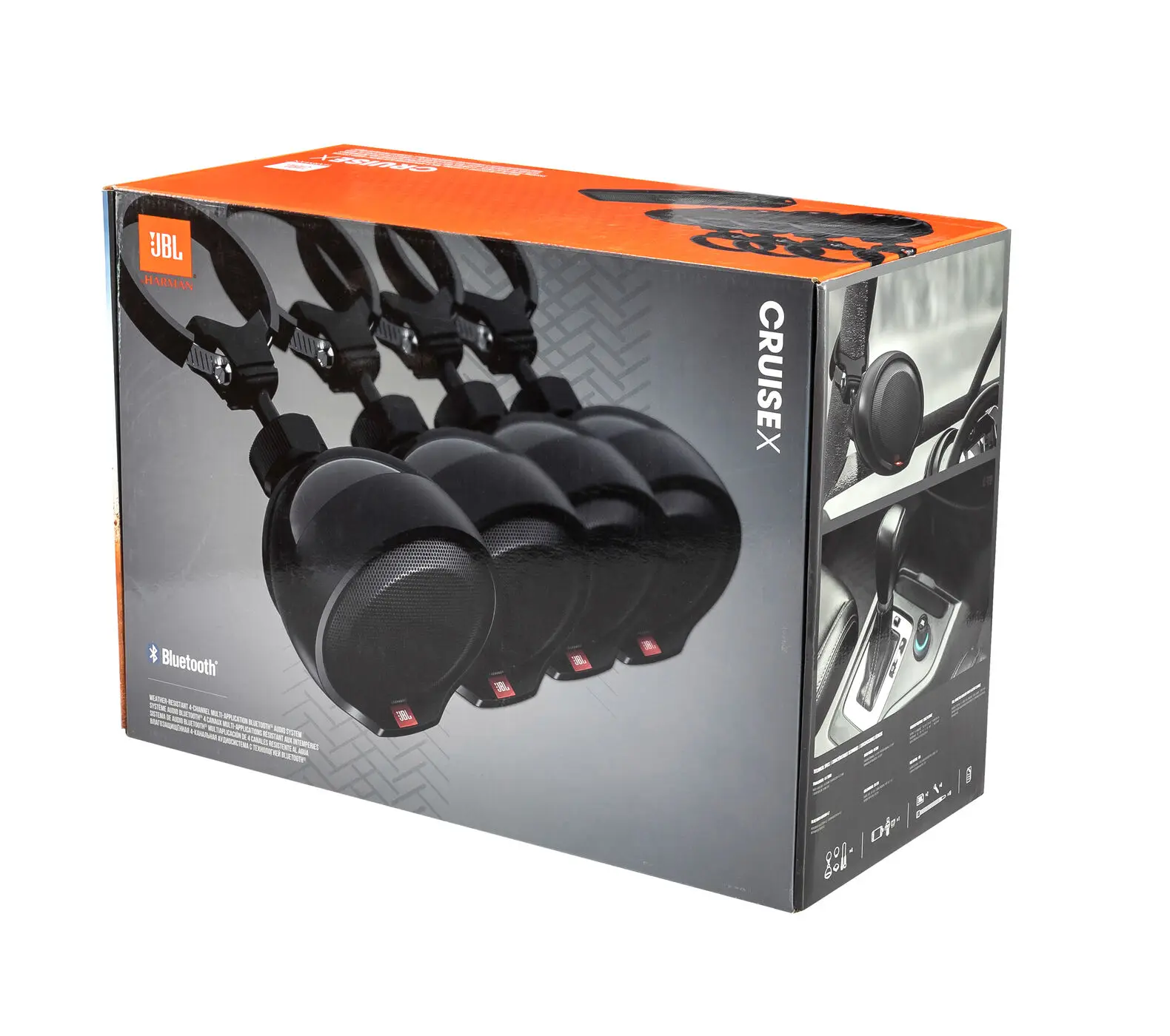 Аудиосистема водонепроницаемая 4-канальная Bluetooth JBL cruisex Автомобили и мотоциклы Другие запчасти и принадлежности для транспортных средств Лодки и морские суда