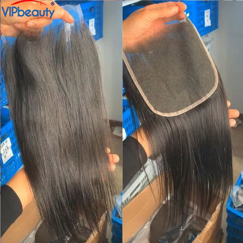 

VIPBeauty 5x5 HD Lace Closure For Women 5x5 Straight Transparent HD Lace Closure 100% Remy Hair Pre-Plucked Lace Closure