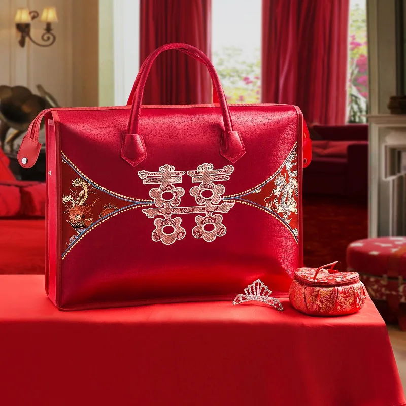 Свадебная сумка из четырех предметов портативное утолщенное летнее Хлопковое