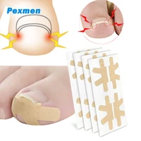 pexmen 4pcssheet ingrown toenail correction sticker adhesive toenail patch elastic nail treatment corrector pedicure tools