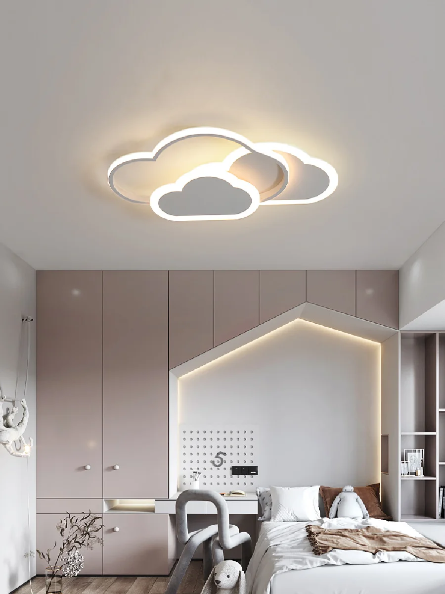 

Cloud ceiling lamp girl bedroom room lamp boy girl Nordic modern minimalist atmosphere creative children's room lamp