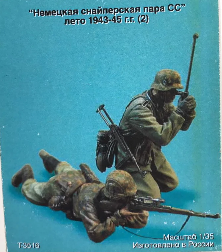 1/35 ölçekli Die-dökme reçine şekil İkinci dünya savaşı karakter modeli montaj kiti (2 kişi) boyasız ücretsiz kargo