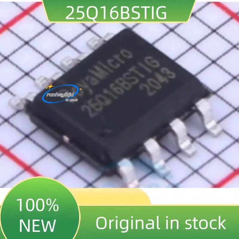 10 шт., 100% новые и оригинальные микросхемы флэш-памяти by25q16bцвет-25q16 SOP8, 16 Мбит, by25q16bцвет-8 25Q16