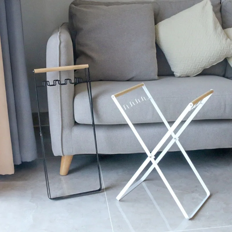 

Скандинавская подставка для мусора Ins, Бытовая Складная вешалка для мусора, портативный кронштейн для хранения мусорных мешков на открытом ...