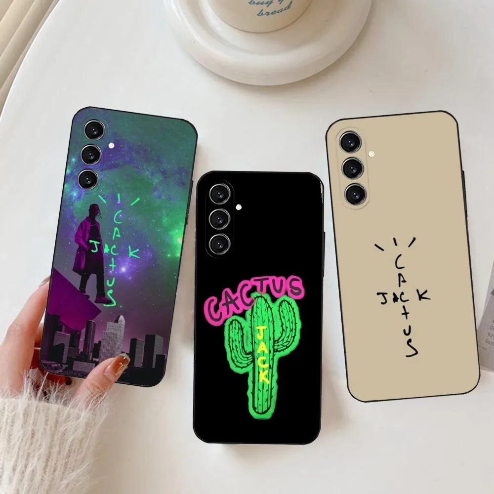 Чехол для телефона T-Travis Scott Cactus J-Jacks Samsung S24 23 22 30 21 10 9 Ultra Plus Lite FE мягкий силиконовый