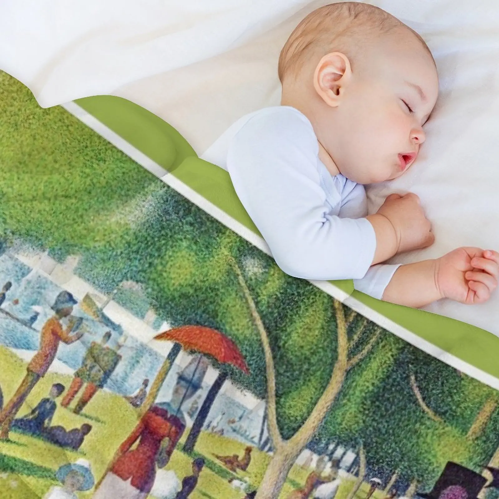 Послеобеденное одеяло Seurat's A Sunday на La Grande Jatte - с изображением опериализма