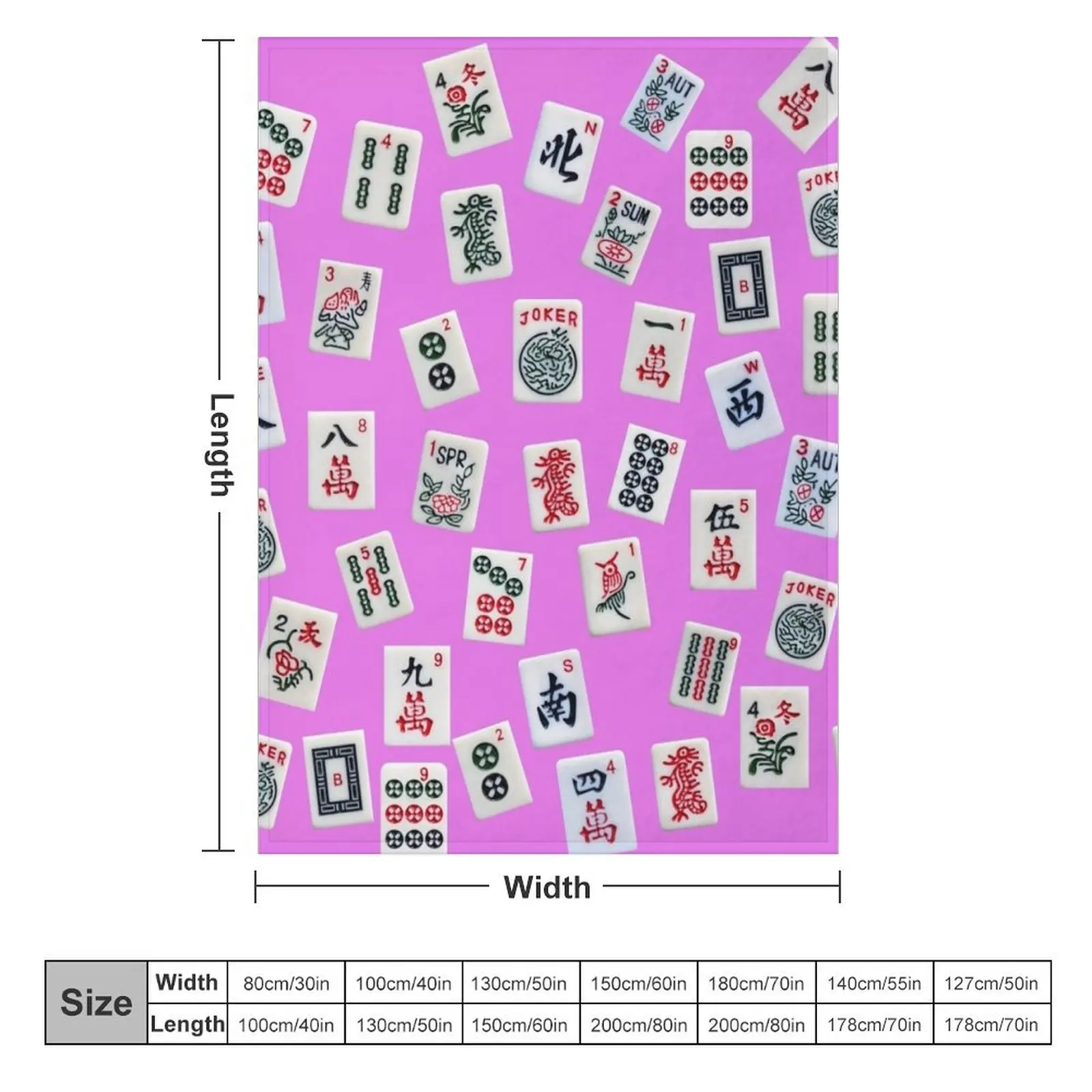 Игровая Плитка Mahjongg дизайнерское розовое одеяло для малышей одеяла