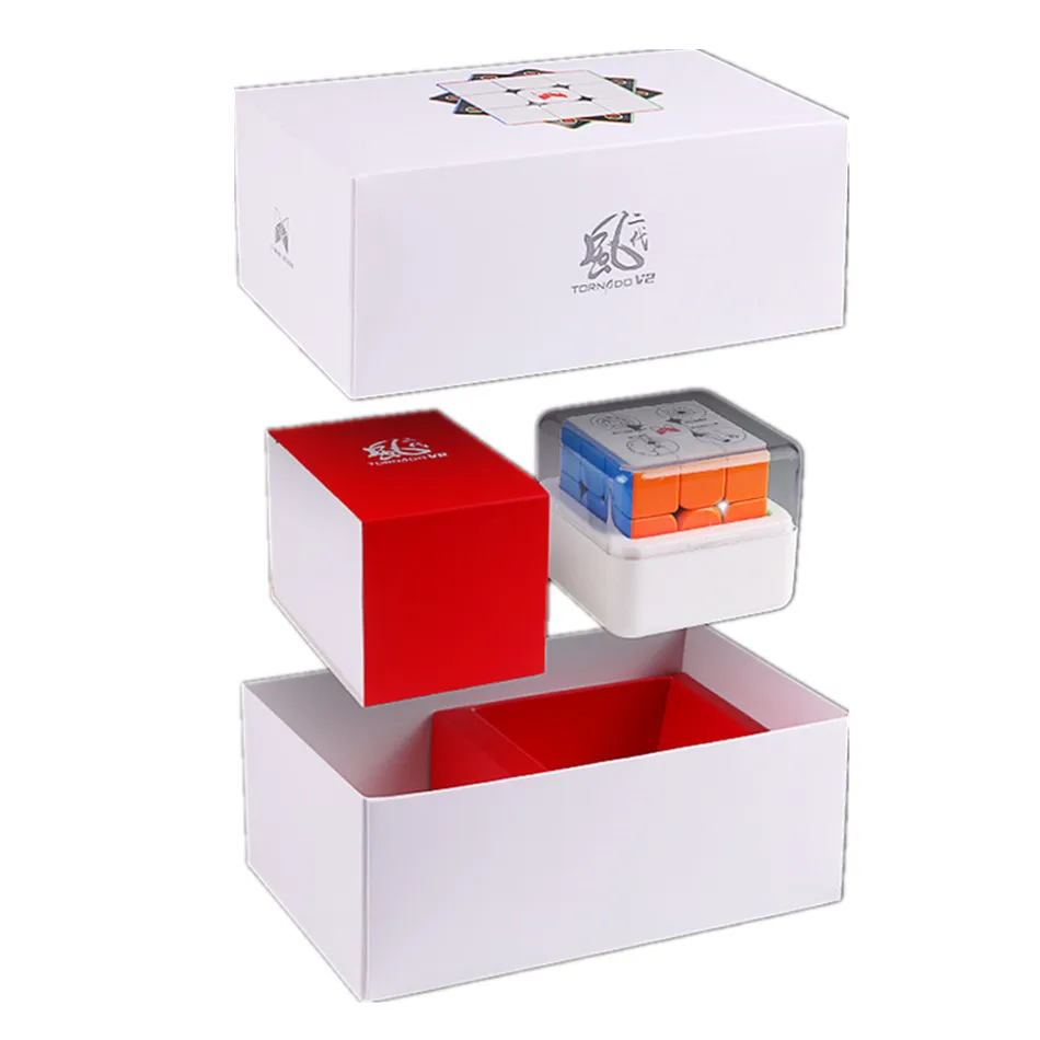 

QIYI X-Man Tornado V2M Magnetic Magic Speed Cube Stickerless Professional Fidget Toys Tornado V2 M Cubo Magico