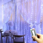 СВЕТОДИОДНАЯ Гирлянда-занавес с дистанционным управлением, 3 м