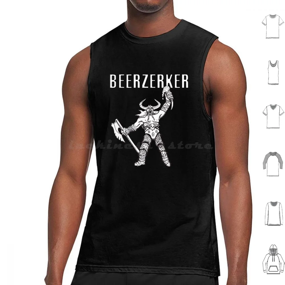 Beerzerker-Искусственная металлическая рубашка-майка викингов майка без рукавов