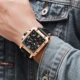 Creative Square Watch Men Fashion Design Quartz Watches Multifunction Dial Luminous Clock Mans Leather Strap relogio masculino Other Image