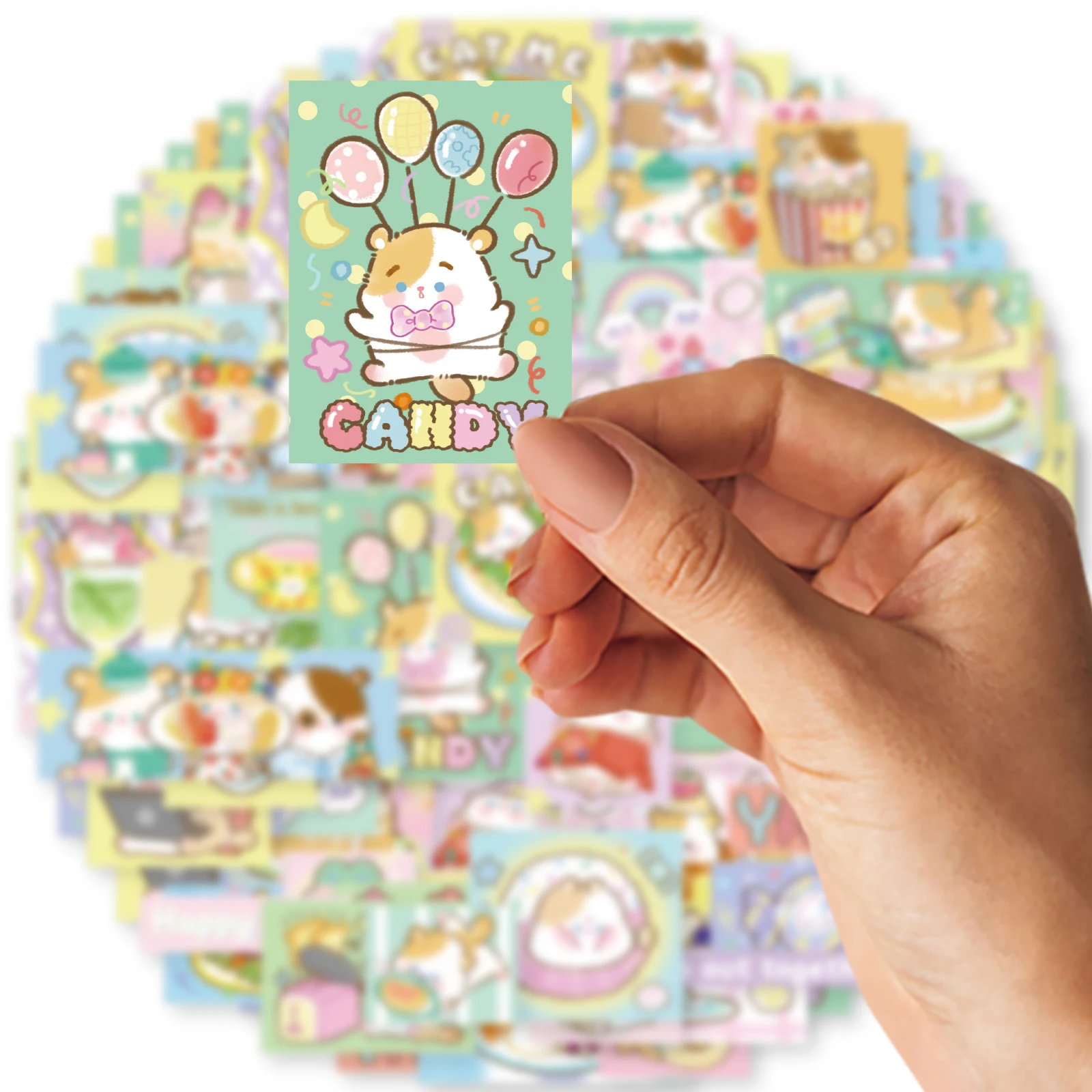 Милые маленькие мышечки мультяшные граффити наклейки 28 шт. синтетическая бумага