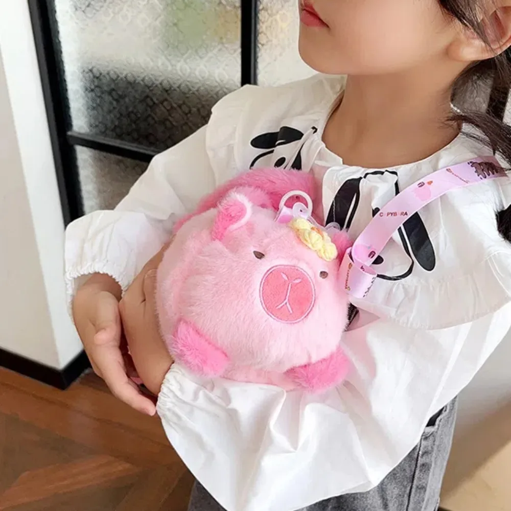 Подарочная сумка-ведро из полипропилена и хлопка с капибарой мягкая сумка через