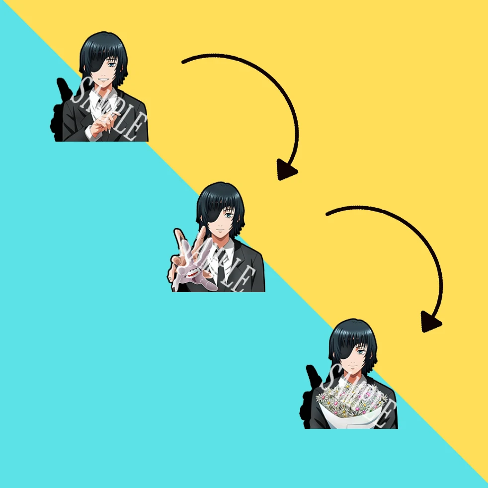 

Аниме-наклейки с Бензопилой, водонепроницаемые наклейки, домашние аксессуары, наклейки с движением Chainsawman для холодильников, ноутбуков