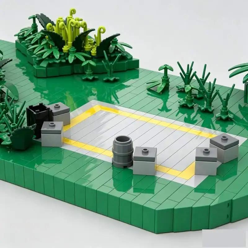 Конструктор MOC «Битва в джунглях» из 749 деталей: Архитектурная модель, развивающая игрушка для сборки, коллекционный подарок (art.: 3920dbffca3a6) - 3920dbffca3a6