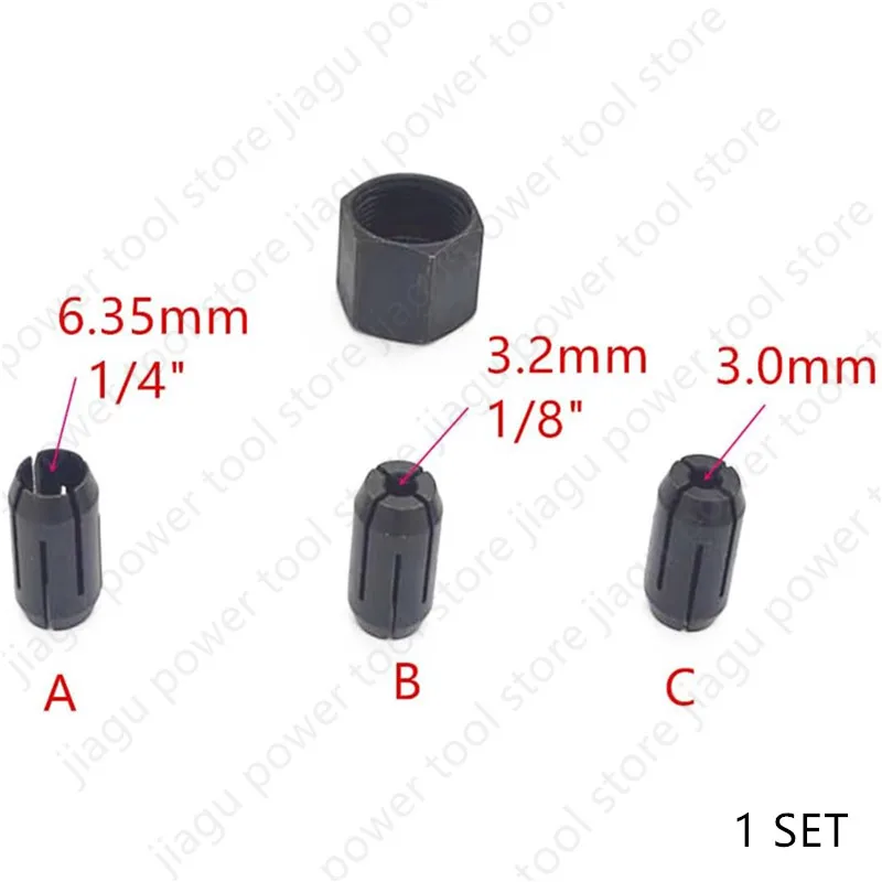 

389244 -00 389243 -00 DeWalt DC550 DC51 DW660 Цанга Ryobi 1/4 дюйма - 690045003 P600 P530 SS50K P531 P601 MAKITA Xoc01 Фрезерный станок для рук