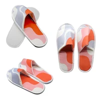 1pair portable slippers men women hotel disposable shoes unisex business travel spa home guest party indoor folding slippers