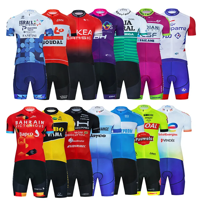 

2022 France Cycling Team Jersey 20D Bike Shorts Bib Set Ropa Ciclismo MenS MTB FRANCE Summer Bicycling Maillot Bottom Clothing