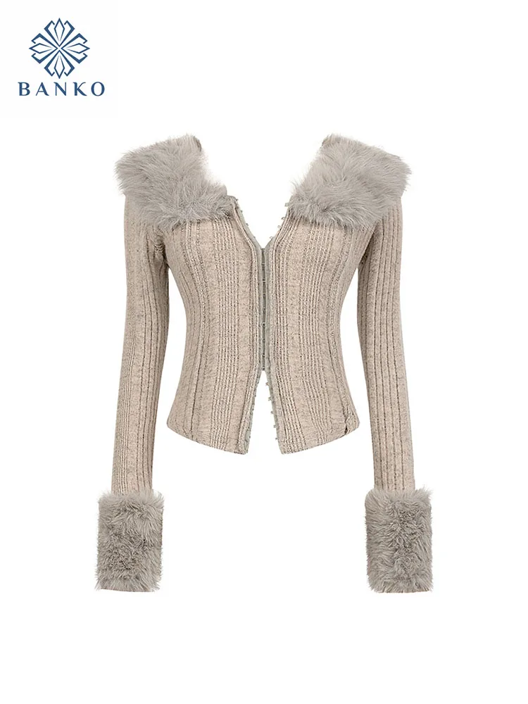 Высококачественный приталенный женский свитер в Корейском стиле удобный на