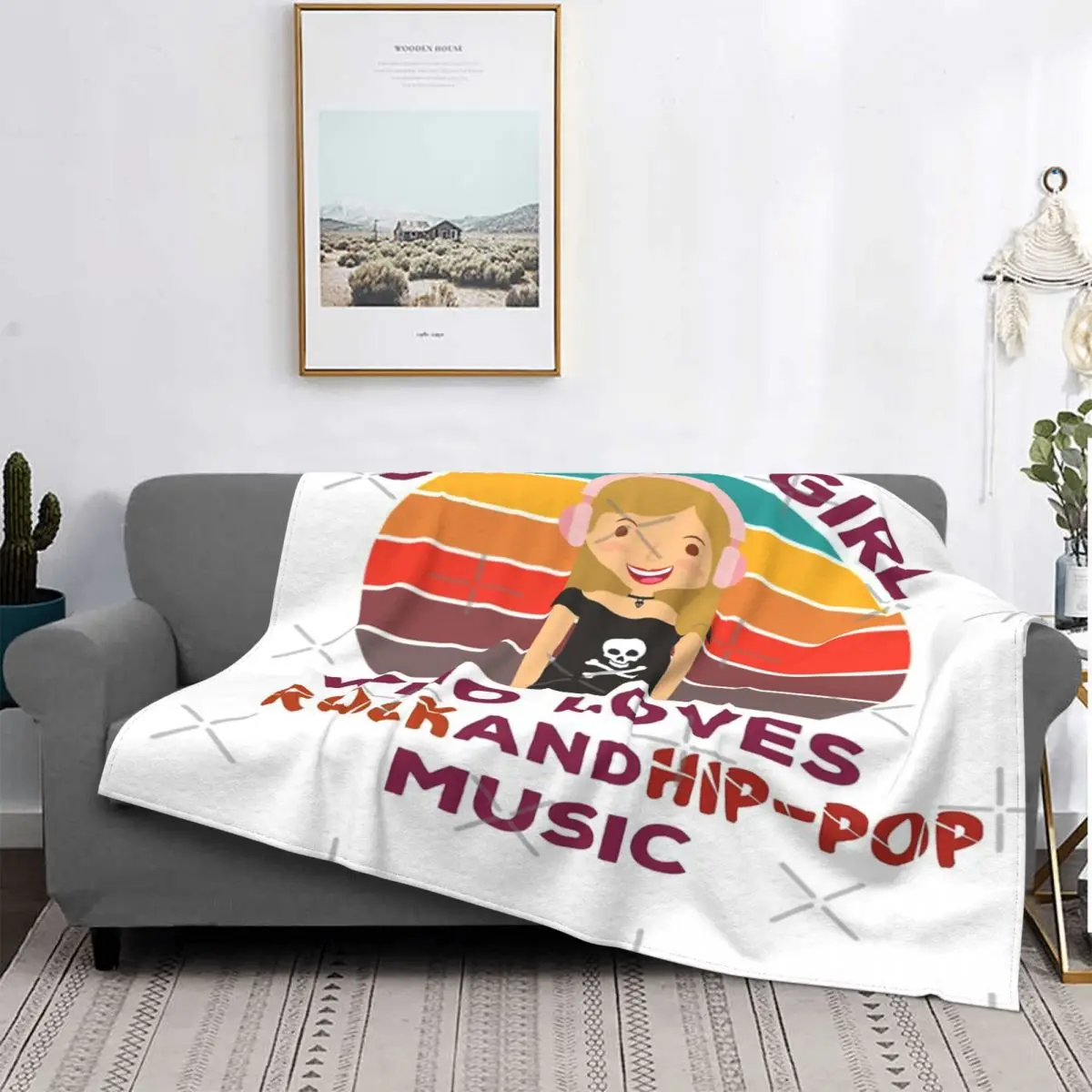 

Just A Girl Who Loves 1 manta, colcha para cama, manta A cuadros para bebé, manta con capucha, manta para niños