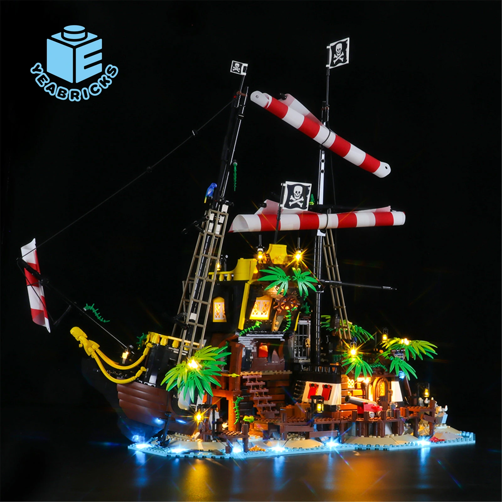 YEABRICKS LED Light Kit for 21322 Pirates of Barracuda Bay Building Blocks Set (NOT Include the Model) Toys for Children
