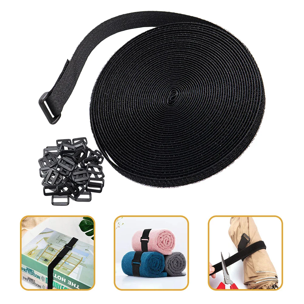 

Tie Hook Hitch Shackle Wire Management Cable Adjustable Reusable Straps Organizer Storage