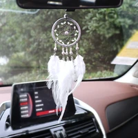 dream catcher car hanging ornaments feather car mirror pendant car accessories for girls home auto interior decor car pendants