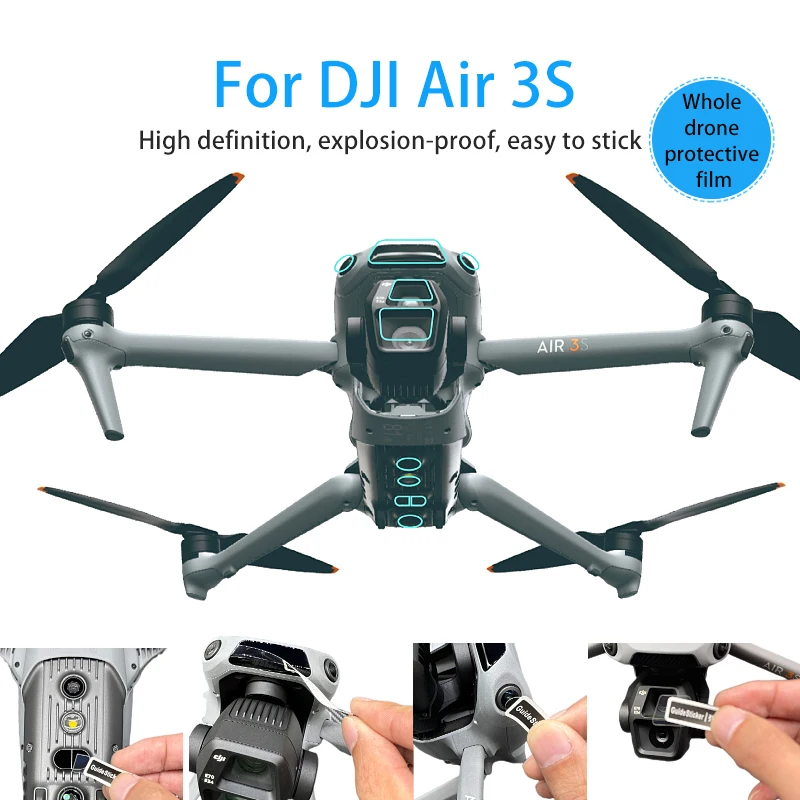 Для DJI Air 3S карданный подвес камеры часть объектива датчика защитная пленка